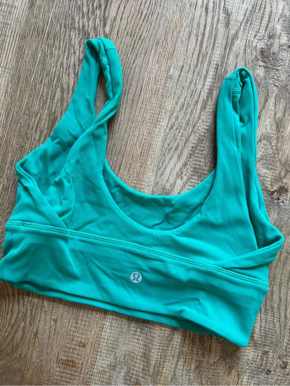 lululemon athletica Teal Scoop Neck Sports Bra